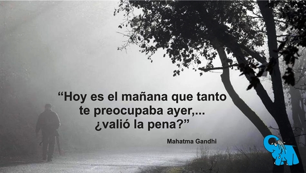 Una Enseñanza del Mahatma Gandhi en la Frase del Día del Elefante Azul de Avilés.
